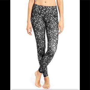 Athleta Dot Chaturanga Tight, Black Size Medium    #349192